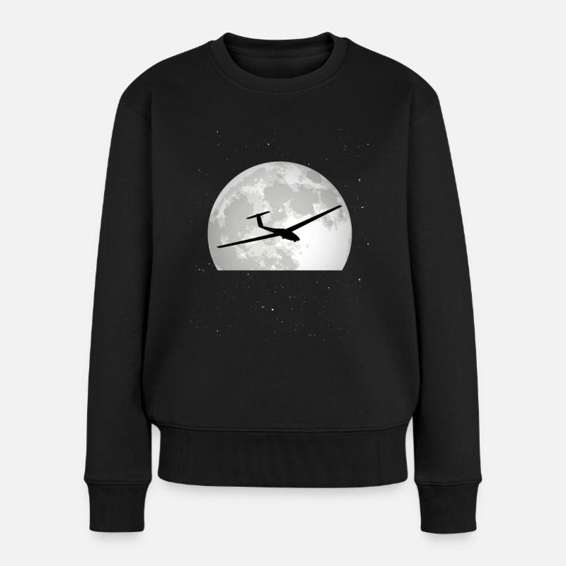Glider Moon Glider Gliding Gliding - Women's Premium Organic Jumper - black