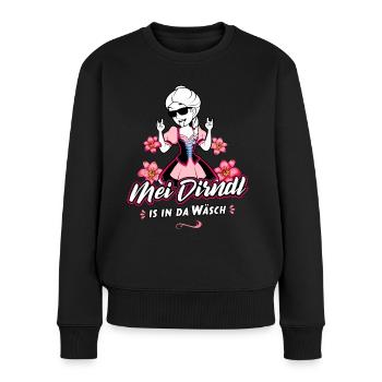 Trachtenshirt Damen Mei Dirndl T-Shirt - Frauen Premium Bio Pullover - Schwarz - Vorne - Julia (174cm)