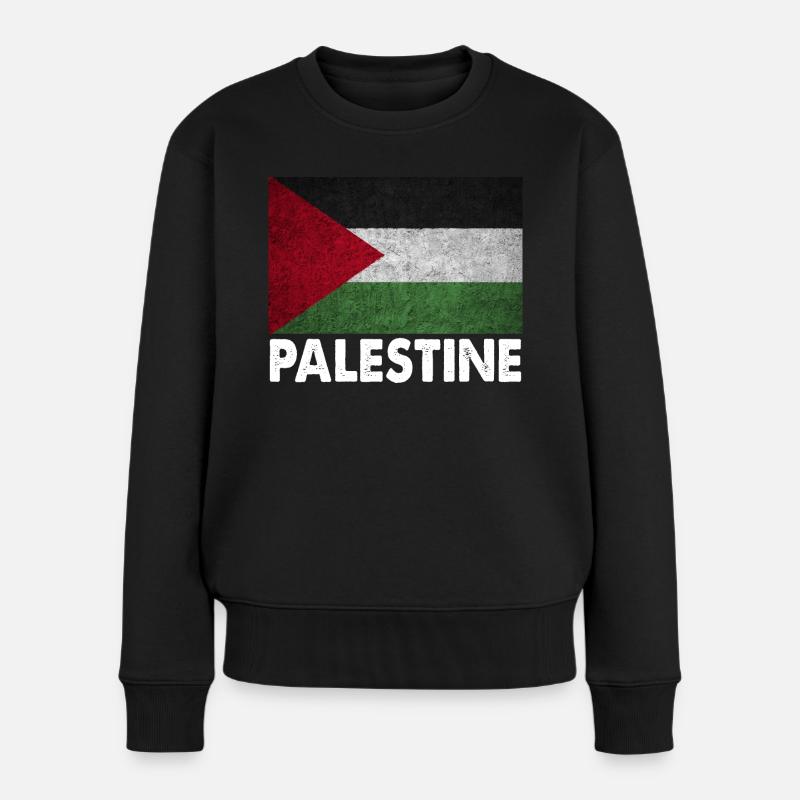 Palestine Fun Gift - Women's Premium Organic Jumper - black