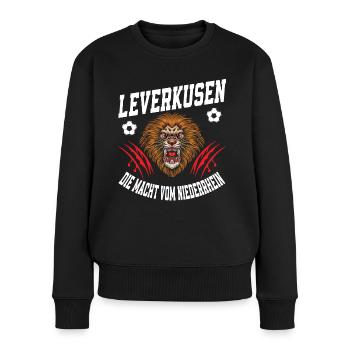 Leverkusen fait un cadeau aux fans de football de Niederrhein - Pull Premium bio Femme - noir - Devant - Julia (174cm)