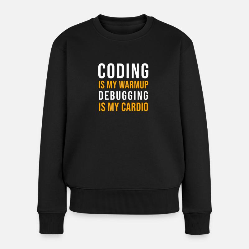 Programmeur informaticien Codage Débogage Disant - Pull Premium bio Femme - noir