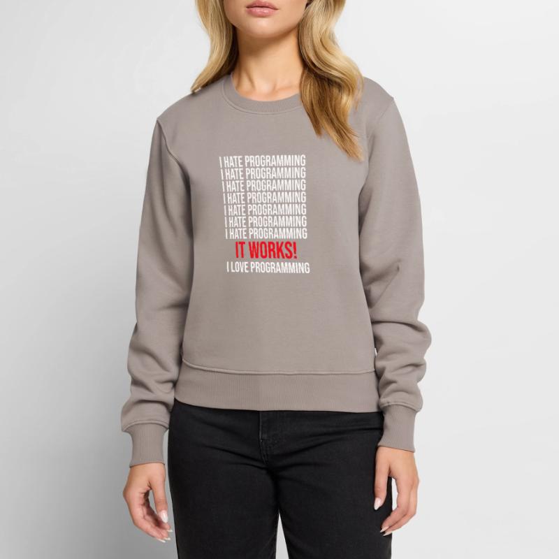 Programmer I hate programming Women's Premium Organic Jumper