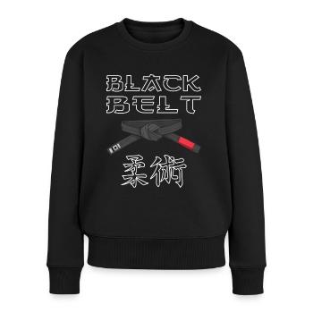 Japanese Jujutsu Black Belt MMA & Jiu Jitsu - Women's Premium Organic Jumper - black - Front - Julia (174cm)