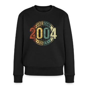 Ingenious since 2004 Retro Vintage - Women's Premium Organic Jumper - black - Front - Julia (174cm)