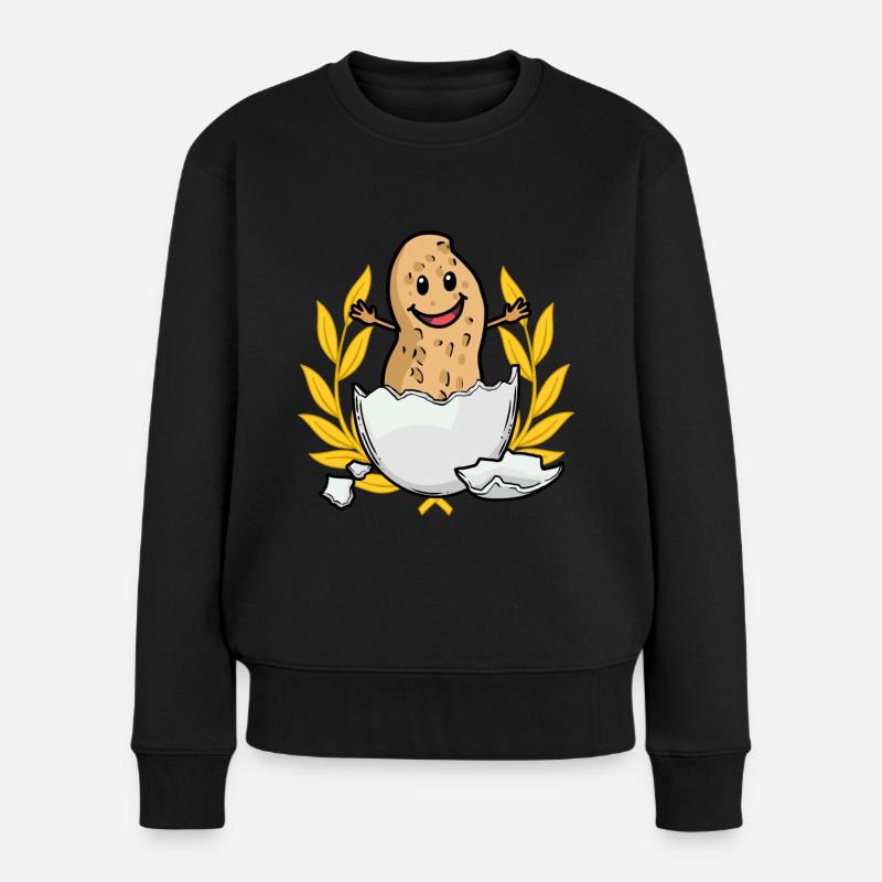 Hourra Cacahuète Naissance Naissance Parents - Pull Premium bio Femme - noir