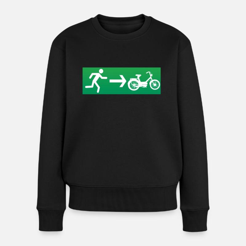 Emergency exit moped moped - Women's Premium Organic Jumper - black
