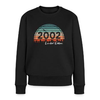 20th Birthday Vintage 2002 Limited Edition - Women's Premium Organic Jumper - black - Front - Julia (174cm)