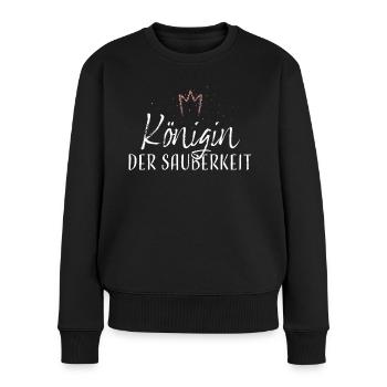 Sauberkeit Putzfrau Reinigungskraft - Frauen Premium Bio Pullover - Schwarz - Vorne - Julia (174cm)