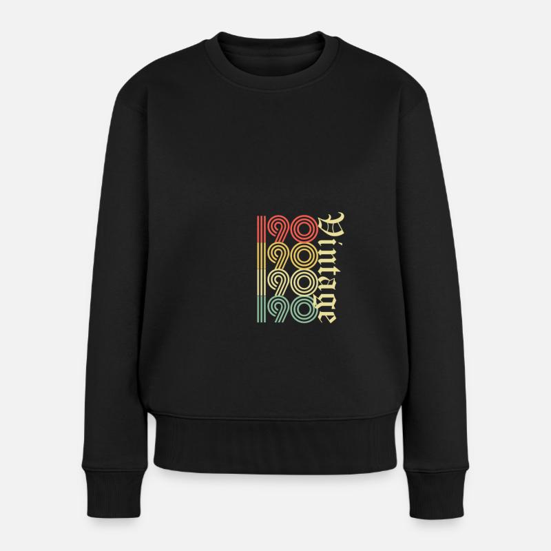 190 190 190 190 retro - Women's Premium Organic Jumper - black