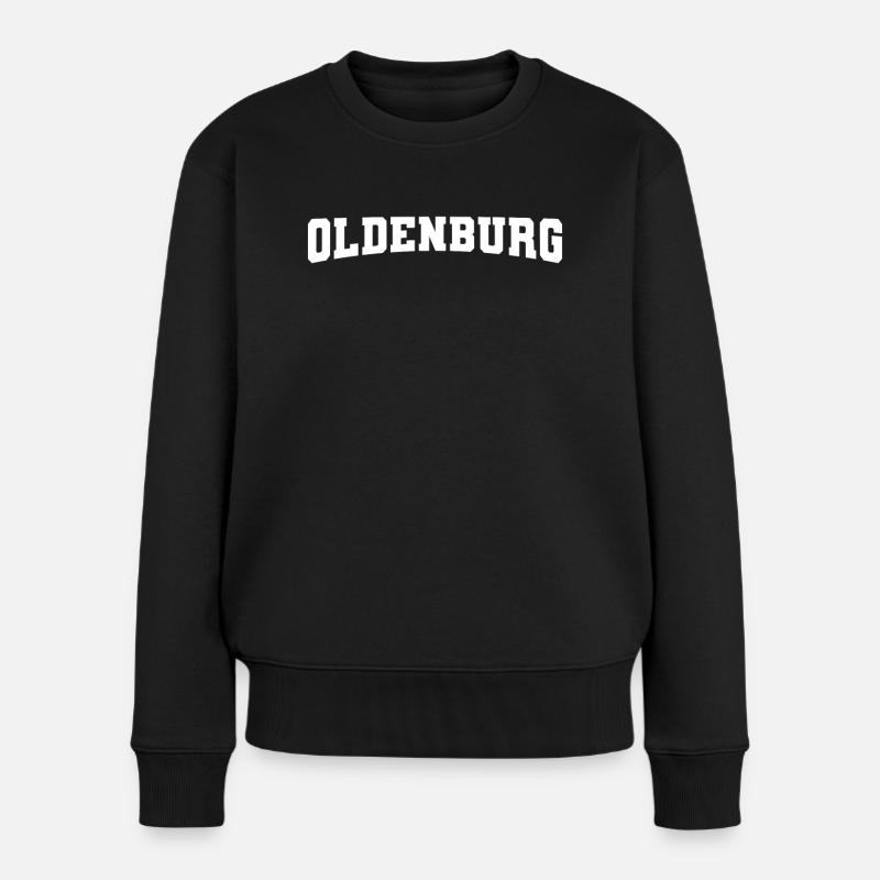 Oldenburg - Frauen Premium Bio Pullover - Schwarz