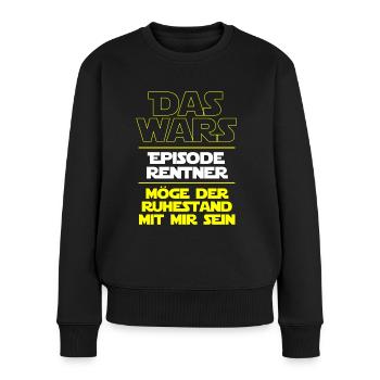 Das Wars - Rentner 2022 Rente Ruhestand - Frauen Premium Bio Pullover - Schwarz - Vorne - Julia (174cm)