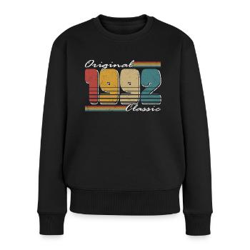 30th birthday vintage 1992 Original Classic 1992 - Women's Premium Organic Jumper - black - Front - Julia (174cm)