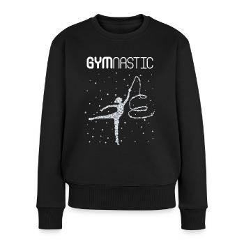 Gymnastique rythmique Gymnastique Gymnastique au sol - Pull Premium bio Femme - noir - Devant - Julia (174cm)