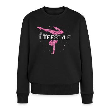 Gymnastique Sol Gymnastique Gymnastique Artistique Gymnaste - Pull Premium bio Femme - noir - Devant - Julia (174cm)