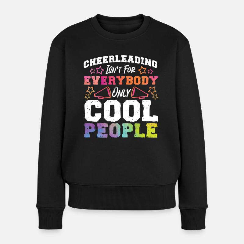 Cheer Cheerleading Cheerleading - Frauen Premium Bio Pullover - Schwarz