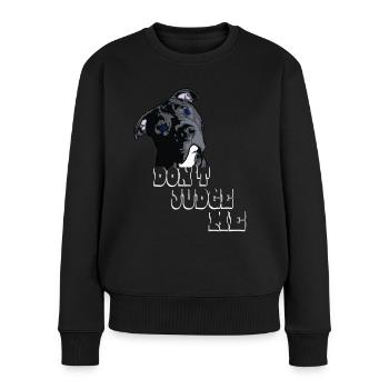 American Bully blue line artistic design - Women's Premium Organic Jumper - black - Front - Julia (174cm)