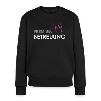 Premium Betreuung Betreuerin MFA - Frauen Premium Bio Pullover - Schwarz - Vorne - Julia (174cm)