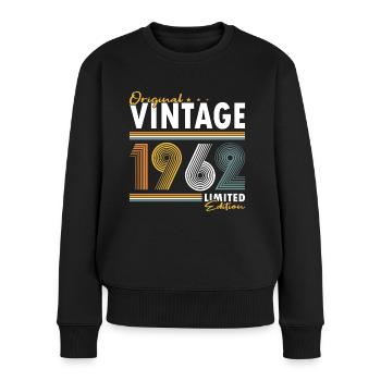 60th birthday vintage 1962 Original Vintage 1962 - Women's Premium Organic Jumper - black - Front - Julia (174cm)