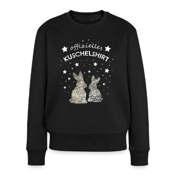 Offizielles Kuschelshirt Hasen Häschen - Frauen Premium Bio Pullover - Schwarz - Vorne - Julia (174cm)