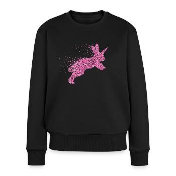 Rabbit Unicorn Rabbit Dwarf Rabbit - Women's Premium Organic Jumper - black - Front - Julia (174cm)