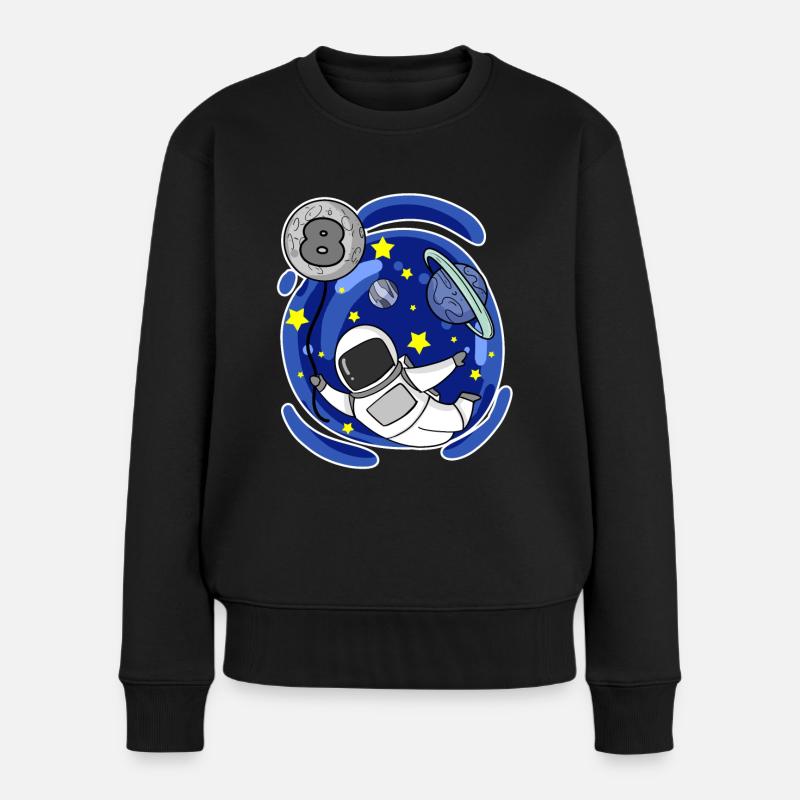 8 Jahre alt Junge - 8 Geburtstag - Ich bin 8 - Frauen Premium Bio Pullover - Schwarz