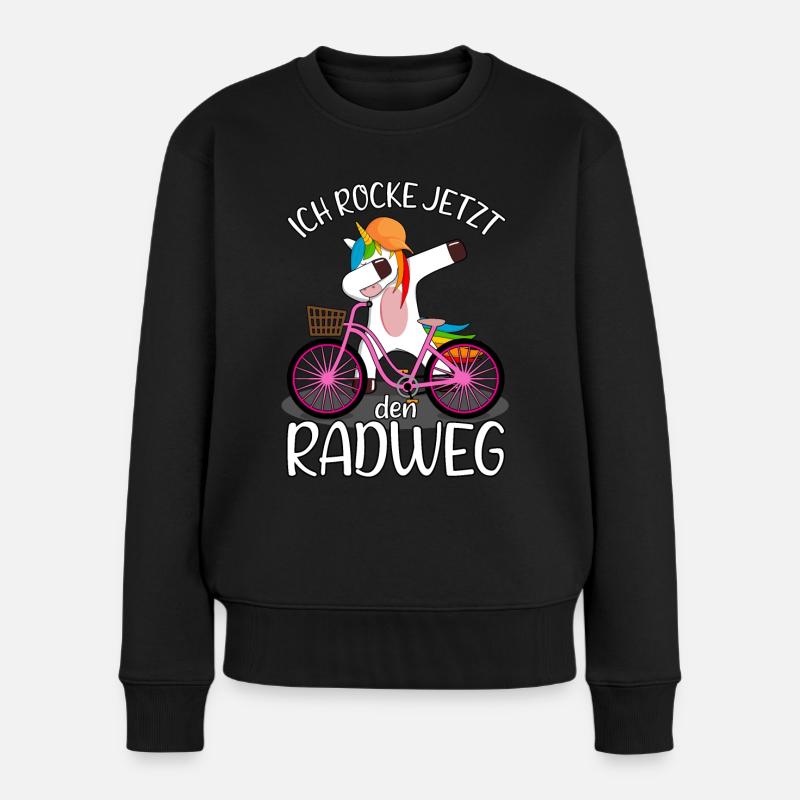 Fahrradprüfung Radfahrprüfung Fahrradführerschein - Frauen Premium Bio Pullover - Schwarz