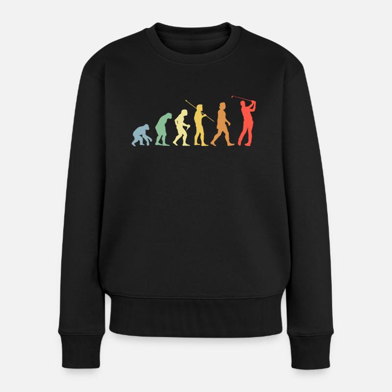 Golf Evolution Rétro Golf golfeur - Pull Premium bio Femme - noir
