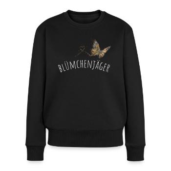 Floristin Floristik Gärtnerin Blumenbeet - Frauen Premium Bio Pullover - Schwarz - Vorne - Julia (174cm)