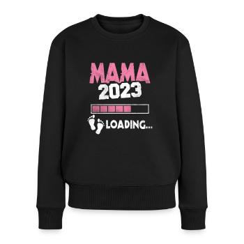 Expectant Mom 2023 Loading Offspring Mother - Women's Premium Organic Jumper - black - Front - Julia (174cm)