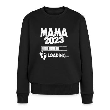 Expectant Mom 2023 Loading Offspring Mother - Women's Premium Organic Jumper - black - Front - Julia (174cm)