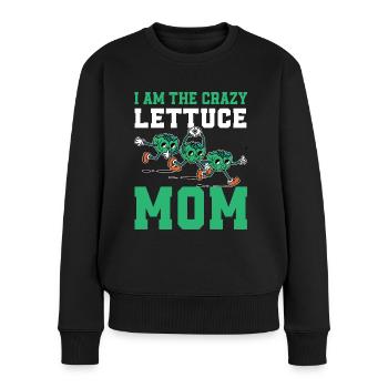Lettuce Mom - Women's Premium Organic Jumper - black - Front - Julia (174cm)
