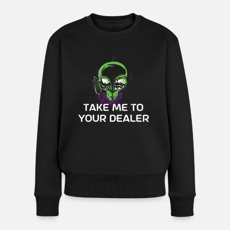 Alien Gift Extraterrestre Ufo Area 51 Science-fiction - Pull Premium bio Femme - noir