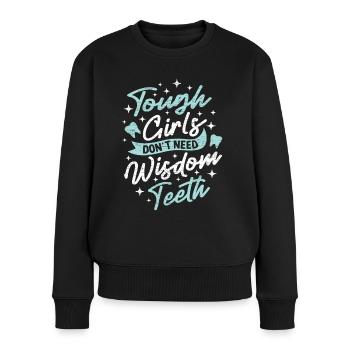 Weisheitszähne Zahnmedizin - Frauen Premium Bio Pullover - Schwarz - Vorne - Julia (174cm)