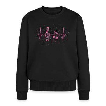 Musiklehrer Musikverein Chor Musikschule - Frauen Premium Bio Pullover - Schwarz - Vorne - Julia (174cm)