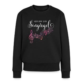 Sängerin Sänger Chor Acapella Singen - Frauen Premium Bio Pullover - Schwarz - Vorne - Julia (174cm)