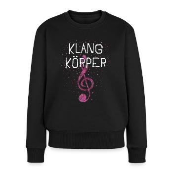 Klangkörper Chor Acapella Singen Sänger - Frauen Premium Bio Pullover - Schwarz - Vorne - Julia (174cm)