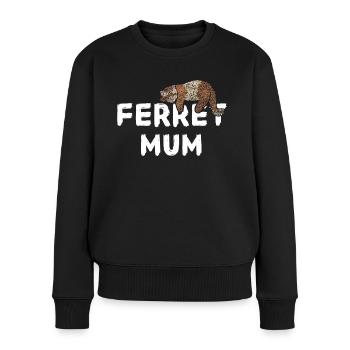 Furet Loutre Fête des Mères Furet - Pull Premium bio Femme - noir - Devant - Julia (174cm)