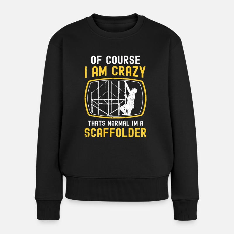Scaffolding builder Tshirt - Women's Premium Organic Jumper - black