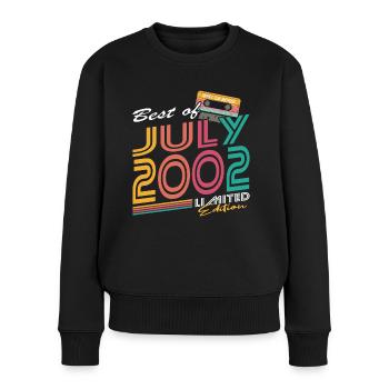 20ème anniversaire millésime Juillet 2002 Best of 2002 - Pull Premium bio Femme - noir - Devant - Julia (174cm)