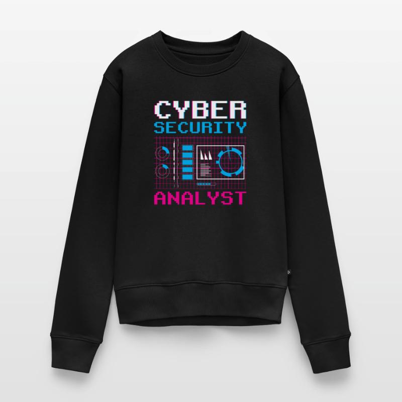 Cybersecurity Analyst IT Sicherheit Hacker Hack Frauen Premium Bio Pullover