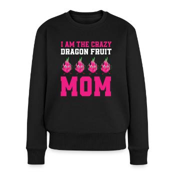 Dragon Fruit Mama - Women's Premium Organic Jumper - black - Front - Julia (174cm)