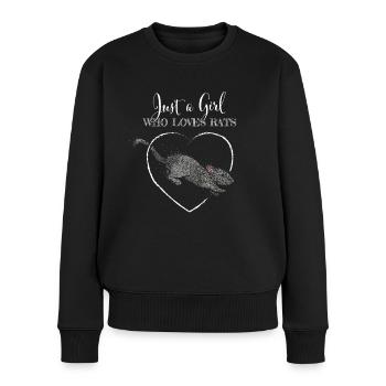 Love Rats Propriétaire de rats Amoureux des rats - Pull Premium bio Femme - noir - Devant - Julia (174cm)