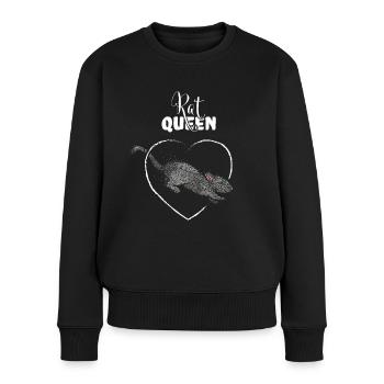 Rats Queen Rat Rat Owner Rat Lover - Women's Premium Organic Jumper - black - Front - Julia (174cm)