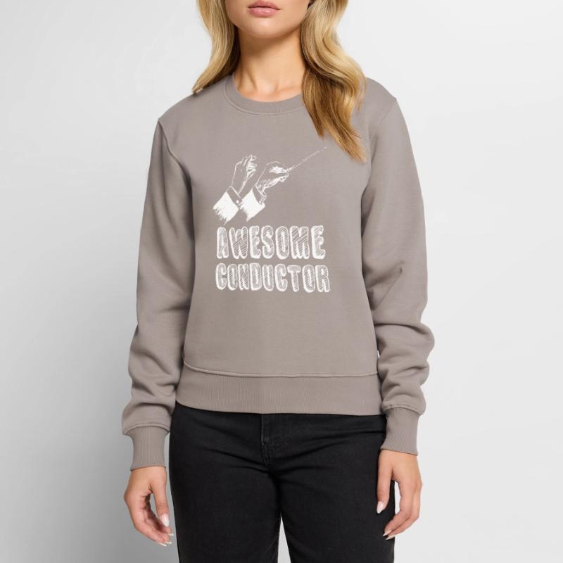 Awesome Dirigent Dirigentenstab beim dirigieren Frauen Premium Bio Pullover