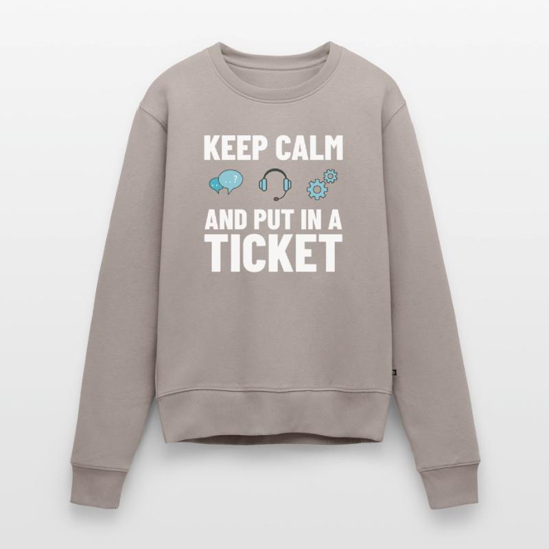 Tech Support IT Technical Assistance Helpdesk Women's Premium Organic Jumper