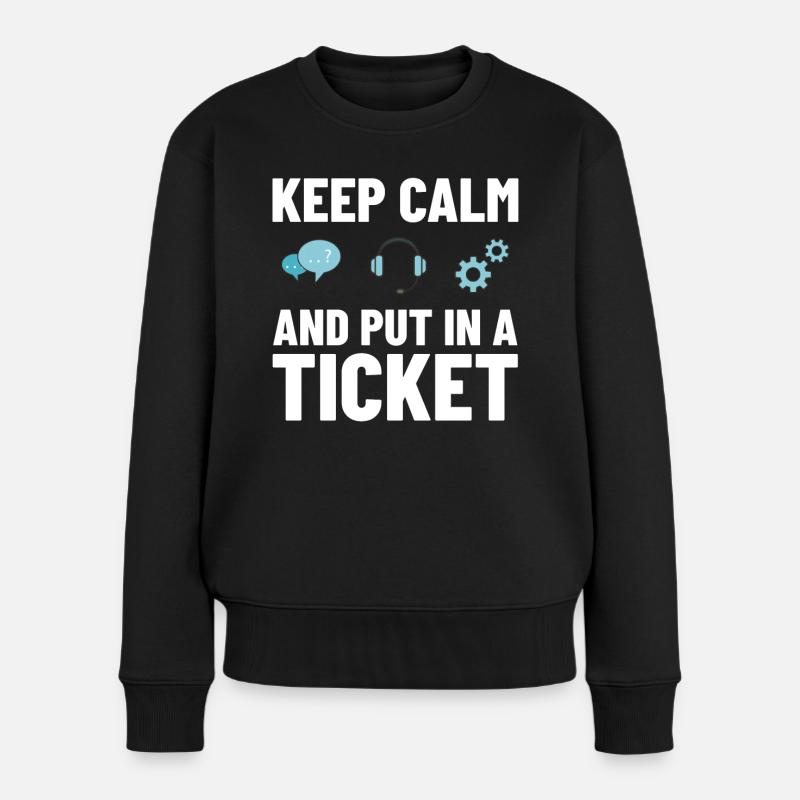Support technique Assistance technique informatique Helpdesk - Pull Premium bio Femme - noir