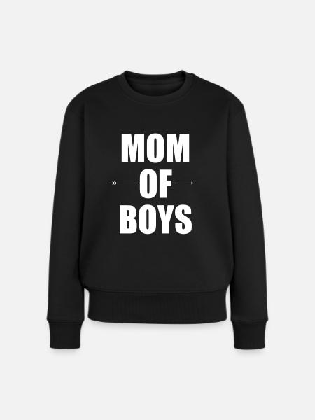 Maman de garçons - Pull Premium bio Femme - noir
