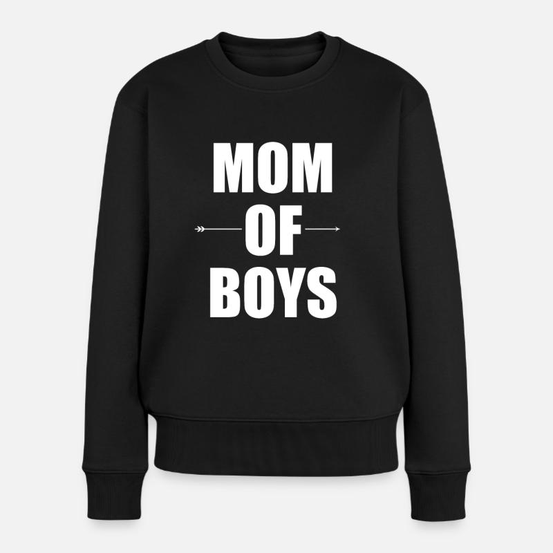 Maman de garçons - Pull Premium bio Femme - noir