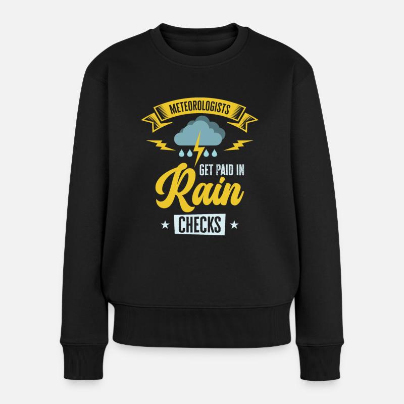 Sturm Jäger Tornados Storm Chaser Geschenk - Frauen Premium Bio Pullover - Schwarz