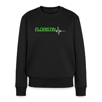 Floristin - Frauen Premium Bio Pullover - Schwarz - Vorne - Julia (174cm)